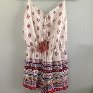 Patterned romper